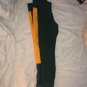 cropped varsity leggings